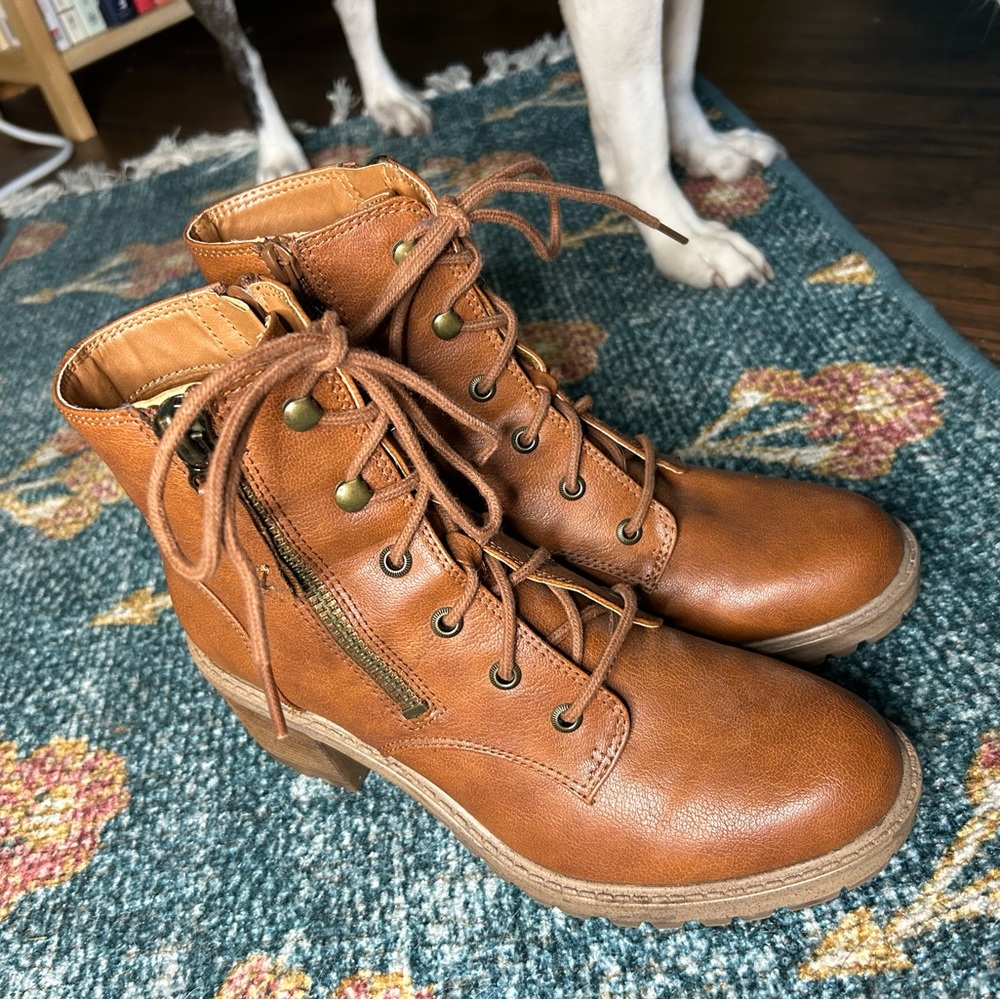Zodiac Lace-Up Ankle Boots